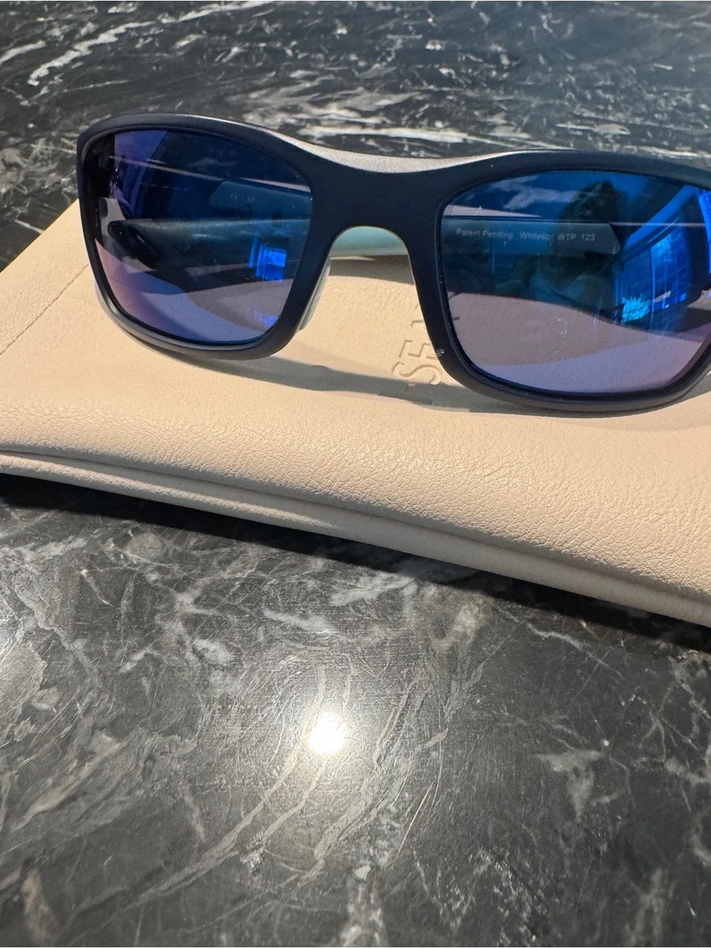 Costa Sunglasses with Blue Mirrored Lenses and Black Frame